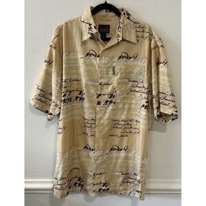 Vintage Fubu‎ All Over Print Button Down Shirt Large